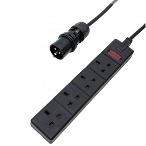 An image of the 16A to 13A 4-Gang socket