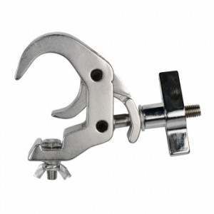 Left facing image of the Duratruss Selflock Clamp in silver