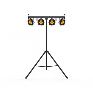 Front facing image of the Chauvet 4BAR Quad ILS on tripod stand