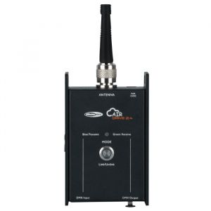 An Image of the front Showtec AirDrive with antenna in the top of the unit