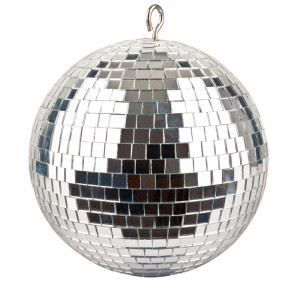 An Image of the Showgear 20cm Mirror ball with 10mm mirrors