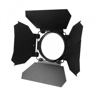 An Image of the barndoors for the Elumen8 Virtuoso 2500 Fresnel