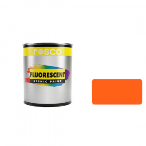 An image of the Rosco Fluorescent 0.473L Orange paint