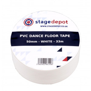 A roll of the Stage Depot white dance floor tape