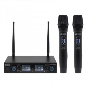 W AUDIO DM 800H Twin Handheld UHF System (863.0Mhz-865.0Mhz) front