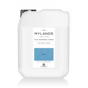A Bottle of the 5L Mylands Mylac Floor Varnish