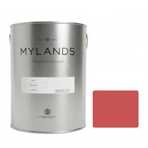 Mylands Bright Red Emulsion Paint with Colour Swatch
