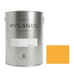Mylands Mid Chrome Emulsion Paint with Colour Swatch