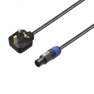 An image of the 13A cable to Powercon connector