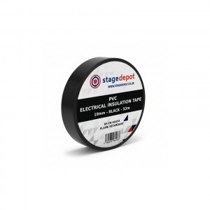 An image of the 19mm black PVC tape