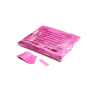 MagicFX Slowfall Confetti Pink Rectangle Cut 55 x 17mm 1Kg Bag