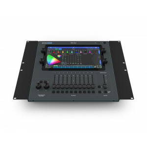 The front of the ChamSys QuickQ Rack mountable Studio Console