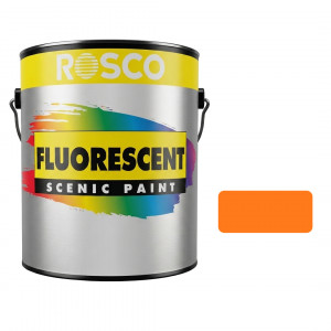 A tub of the Rosco Fluorescent Gold Paint