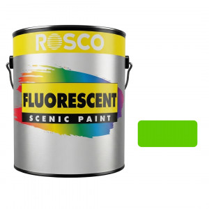 A tub of the Rosco Fluorescent Green Large Tub