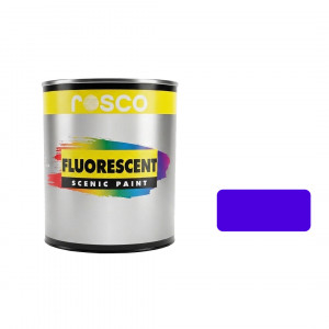 A tub of the Rosco Fluorescent Blue small
