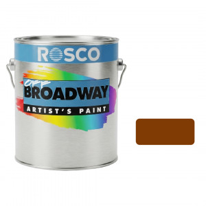 A tub of the Rosco Off Broadway Burnt Sienna