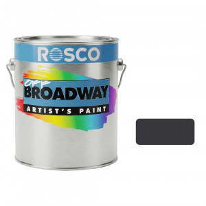 A tub of the Rosco Off Broadway Paynes Grey Paint