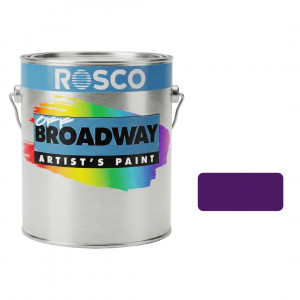 A tub of the Rosco Off Broadway Purple Paint