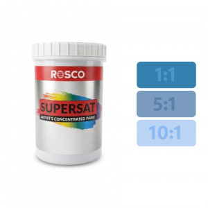 An Image of the Rosco Supersaturated Cerulean Blue 1L Paint