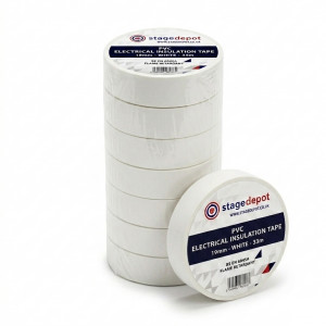 A sleeve of 8 of the Stage Depot 19mm PVC tapes with a singular roll at the front of it to show what is included with the pack