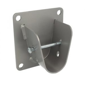An Image of the front of the Doughty wall hanger in silver