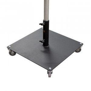 An Image of the Doughty four wheeled tank trap with a pole in the top