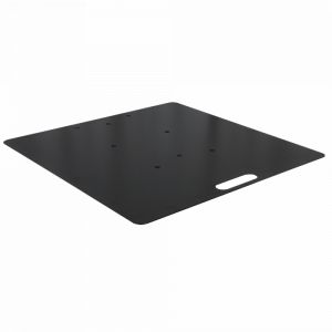 An image of the Wentex Universal 80cm baseplate in black