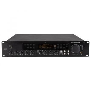 An Image of the front of the DAP Audio 4-zone Mixer Amp