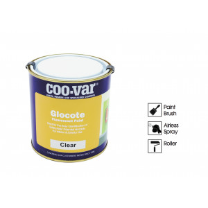 Coo-Var Glocote Protective Clear Glaze for Fluorescent Paint 1L