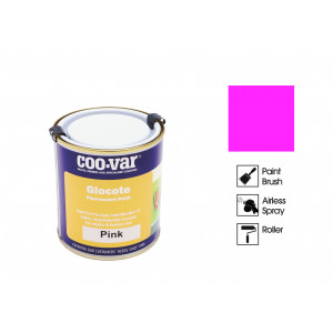 Coo-Var Glocote Fluorescent Paint Pink 500ml