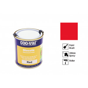 Coo-Var Glocote Fluorescent Paint Red 500ml