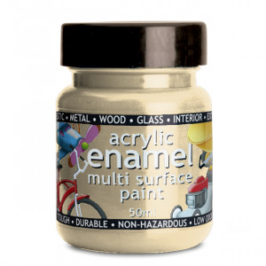 Polyvine Acrylic Enamel Paint Ivory 50ml