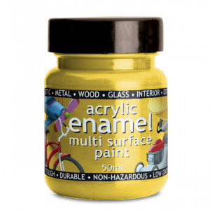 Polyvine Acrylic Enamel Paint Lemon 50ml