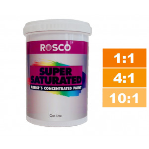Rosco Supersaturated Paint Leather Lake 1L. Paint can be diluted to achieve different shades.