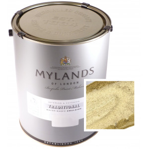 Mylands Pale Gold Metallic Paint (Acrylic) 1 Litre