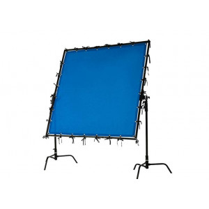 The ChromaFly Blue shown attached to a frame
