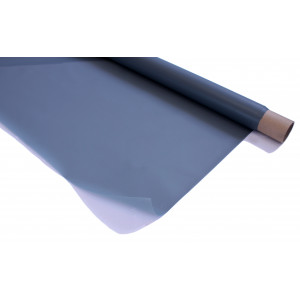 An image of the corner of the Stage Depot rear grey projection screen