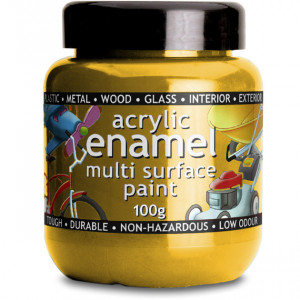Polyvine Acrylic Enamel Paint Yellow 100ml