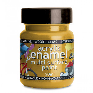 Polyvine Acrylic Enamel Paint Yellow 50ml