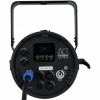A rear facing view of the Showtec ACT Par with the available power and control connections
