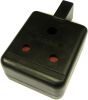 An Image of the black 15 amp socket