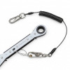 An image of the Stage Depot Quad  Spanner with tool lanyard attached